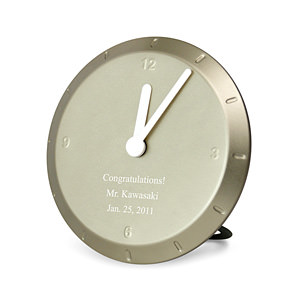 浅铜色团团圆圆小闹钟