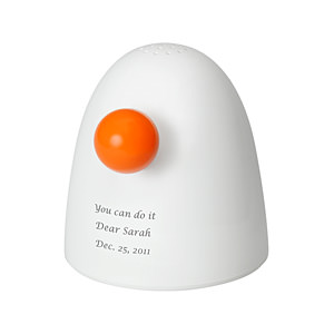 白色好 "蛋" 电波报时闹钟