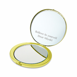 Xssus 系列金色圆形化妆镜