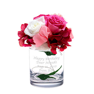 玻璃杯式保鲜花