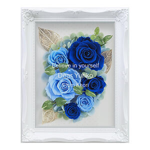 保鲜花花框 蓝玫瑰