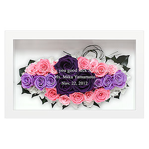 高贵玫瑰保鲜花花框