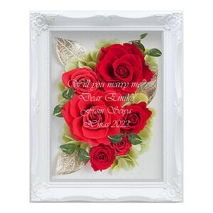 保鲜花花框 红玫瑰