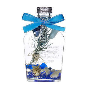 永生花浮游花瓶植物标本瓶(Herbarium) M号 宝蓝色