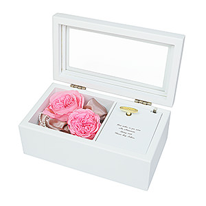 保鲜花音乐盒 大粉色玫瑰经典款