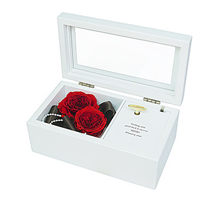保鲜花音乐盒 大红玫瑰经典款