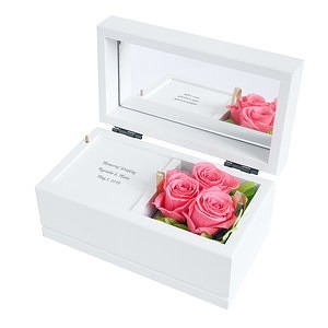 保鲜花音乐盒 粉红玫瑰