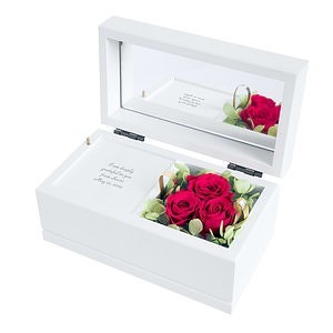 保鲜花音乐盒 红玫瑰