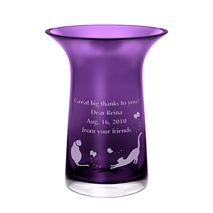 德国 Rosenthal Filigran 高级紫色花瓶