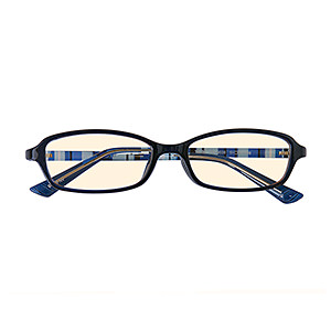 过滤蓝光防紫外线 PC 专业电脑防护护眼眼镜  深蓝