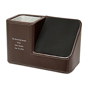 iPhone 手机放置架眼镜收纳筒 棕色