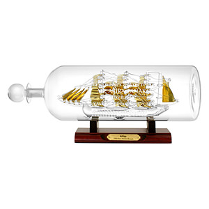 Mayflower Glass 一帆风顺手工艺术玻璃瓶摆件 Atlas 号