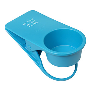 创意夹子式杯托 蓝色