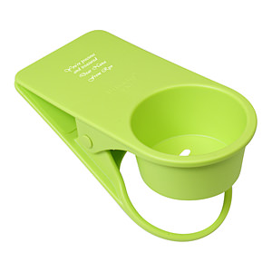 创意夹子式杯托 绿色