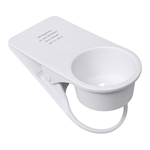 创意夹子式杯托 白色