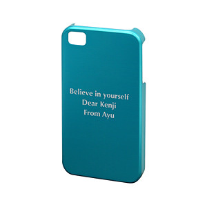 iPhone 4/4S 手机壳 diy 铝机身外壳 蓝色