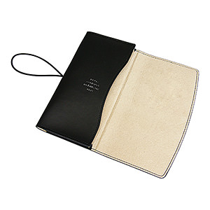 牛皮真皮 PC 笔记本 iPad 护套皮套7英寸用 黑色