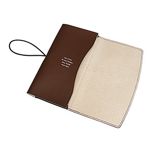 牛皮真皮 PC 笔记本 iPad 护套皮套7英寸用 棕色