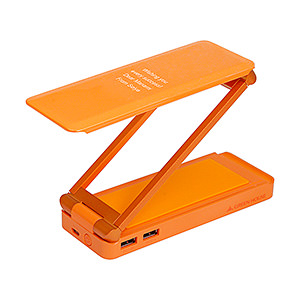 多功能折叠式充电台灯 手机 iPhone / 平板电脑充电器 橙色