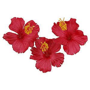 仿真花人造花磁铁吸附家居装饰 红芙蓉