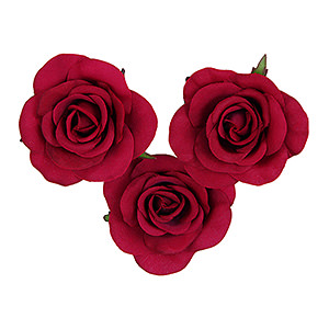 仿真人造玫瑰磁铁吸附家居装饰 红色