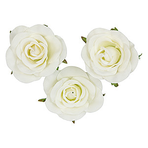仿真人造玫瑰磁铁吸附家居装饰 白色