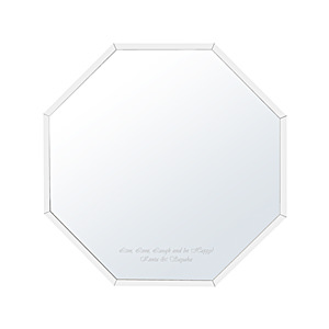 壁挂八角镜 L 白色