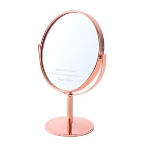 圆形镜子化妆镜 粉红色