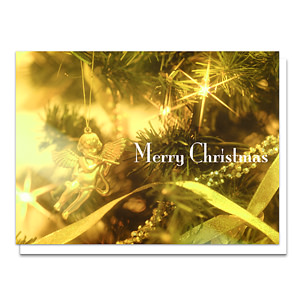 圣诞节天使贺卡