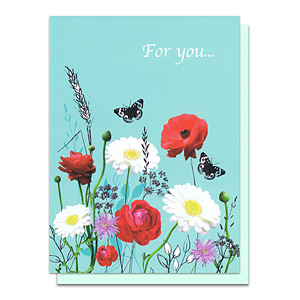 只为你鲜花贺卡