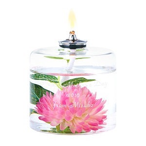 艺术花卉油灯 浮游花系列 粉色