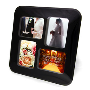 黑亮玻璃凸面相架 L