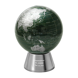 绿色地球仪存钱罐