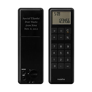 便携式时钟计算器 黑色