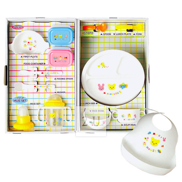 MIKI HOUSE 婴幼儿餐具2段大套装