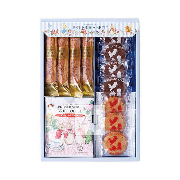 彼得兔 滴漏式袋装咖啡与糖组合 中号礼品盒装