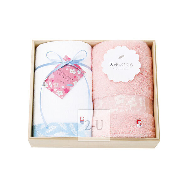 樱花染 浴巾毛巾面巾3件套装