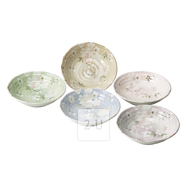 宇野千代 樱花 陶瓷盘汤盘餐具套装