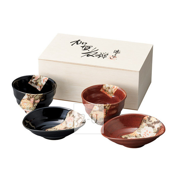 加贺友禅 对杯对碗筷子套装礼盒