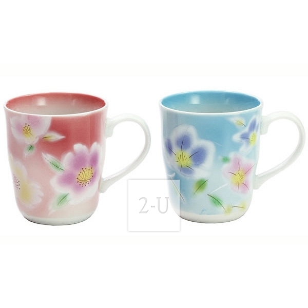 和蓝 微风 对杯情侣杯子套装