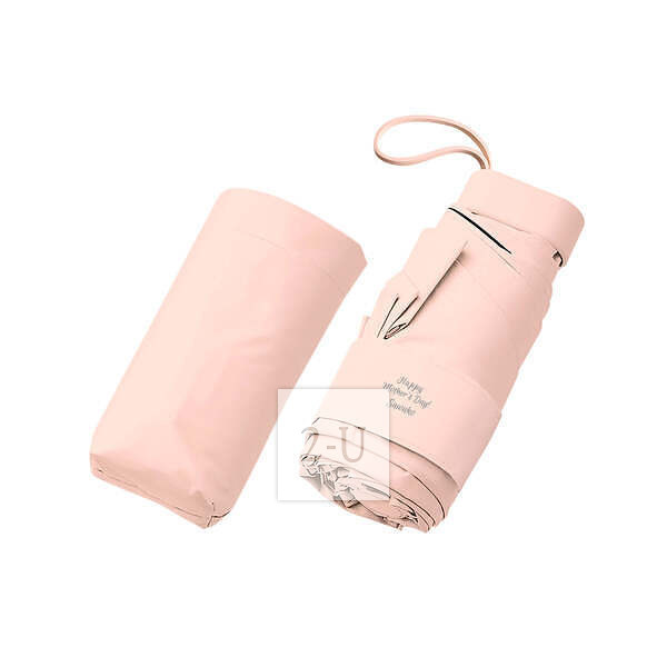 防紫外线防晒晴雨两用便携折叠伞 粉色