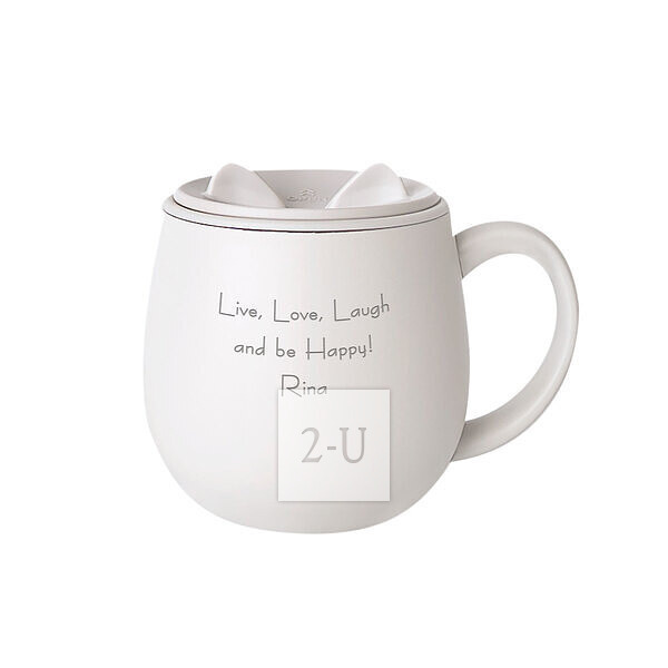 猫咪马克杯 象牙白