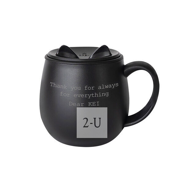 猫咪马克杯 黑色