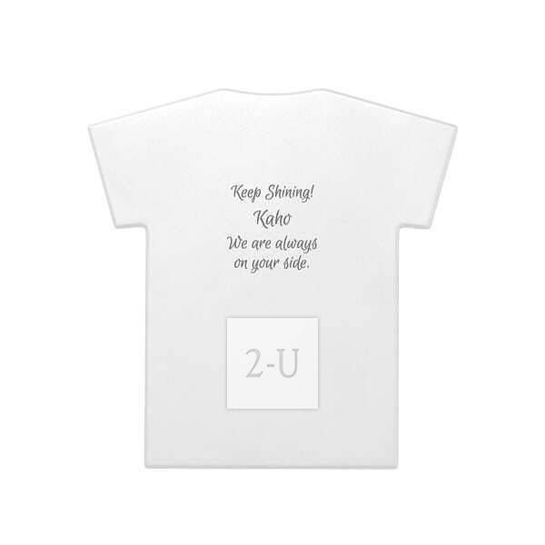 T恤造型移动电源充电宝 白色