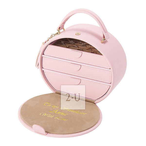 圆形手提包造型首饰盒