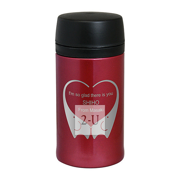 红色保冷保温杯直身杯 350ml