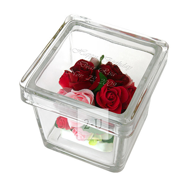 红玫瑰手工树脂粘土花