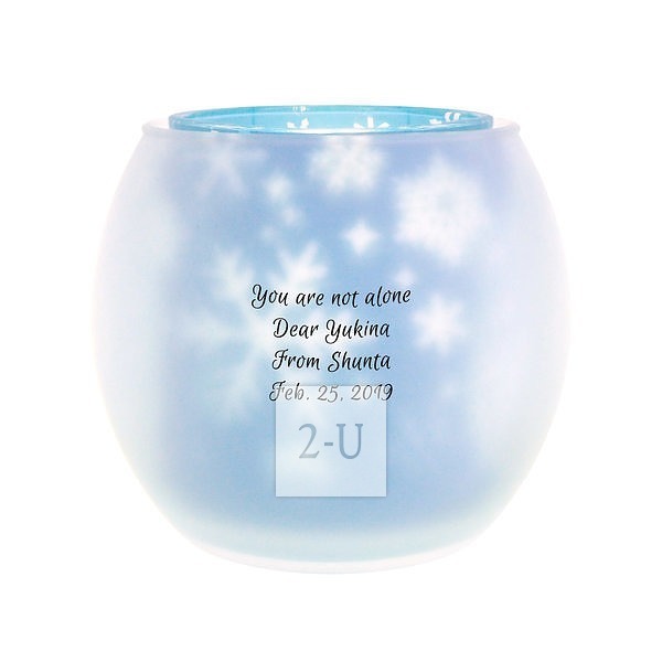 创意蜡烛双层旋转烛台 梦幻雪