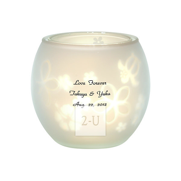 创意蜡烛双层旋转烛台 热带风景