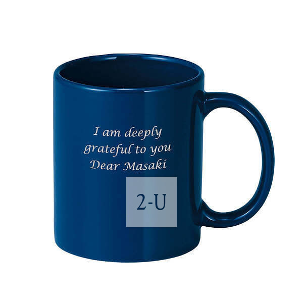 糖果色陶瓷马克杯 深蓝色